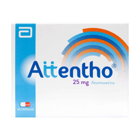 ATTENTHO 25 MG 30 CAP. (A)(M) ATOMOXETINA