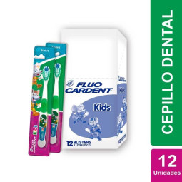 CEPILLO DENT. FLUO CARDENT KIDS 12 UND CEPILLO DENTAL