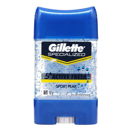 DTE.GILLETTE GEL SPORT PEAK 82 GR 