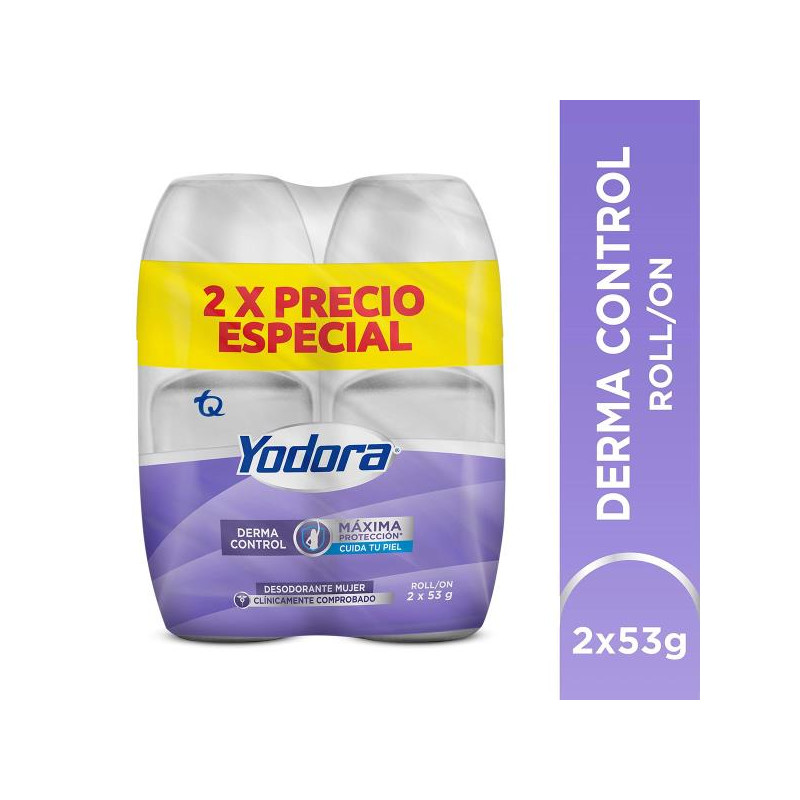 DTE YODORA R/O DERMA CONTROL 2 X 53 GR P.E