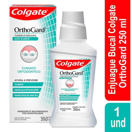 ENJUAGUE BUCAL COLGATE ORTHOGARD 250ML ENJUAGUE BUCAL