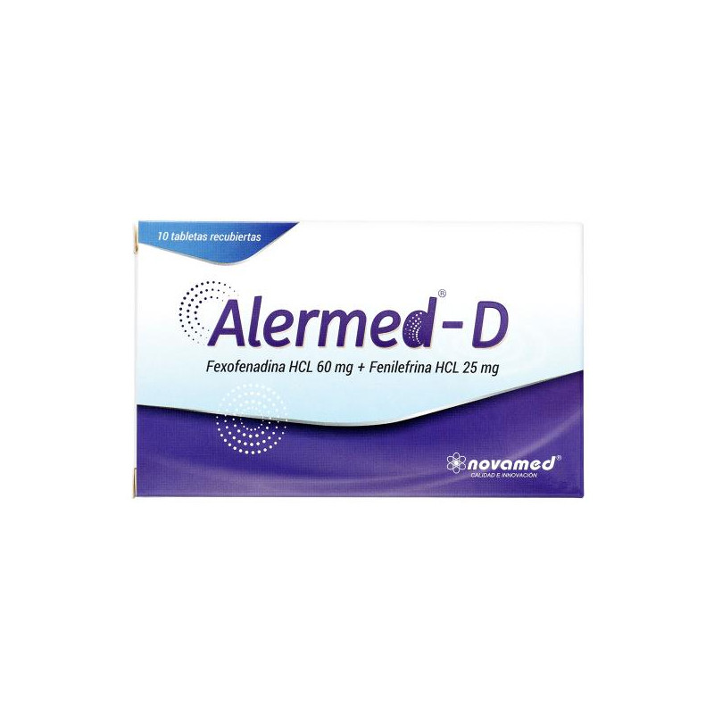ALERMED D 10 TAB FEXOFENADINA-FENILEFRINA ALERMED D 10 TAB FEXOFENADINA-FENILEFRINA