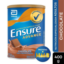 ENSURE ADVANCE CHOCOLATE 400 GR (PDB) VITAMINAS
