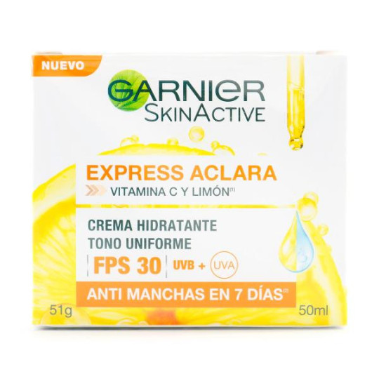 GARNIER EXPRESS ACLARA CREMA FPS30 50 ML 