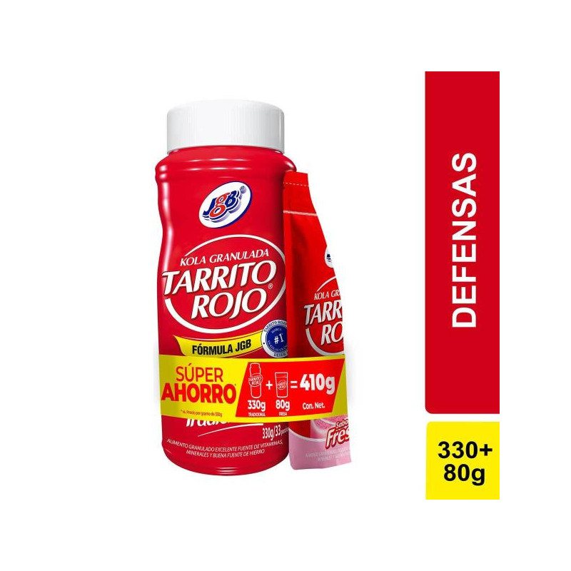 KOLA GRANULADA JGB 330 GR FRESA 80GR P.E VITAMINAS Y MINERAL