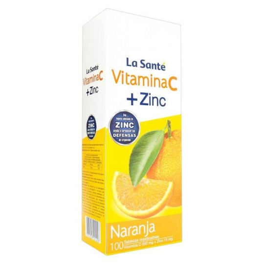 VITAMINA C 500 MG ZINC NAR 100 TBS MAST LS VITAMINA C 500 MG ZINC NAR 100 TBS MAST LS