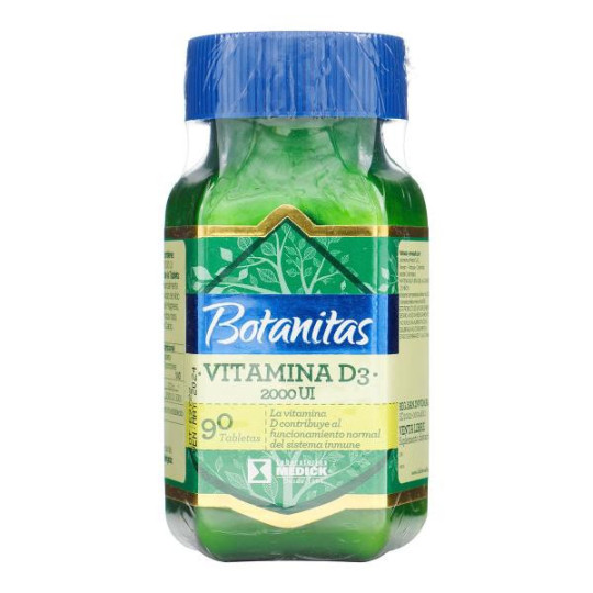 VITAMINA D3 2000 UI BOTANITAS 90 TBS VITAMINA D3 2000 UI BOTANITAS 90 TBS