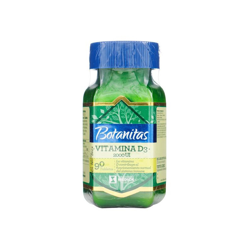 VITAMINA D3 2000 UI BOTANITAS 90 TBS VITAMINA D3 2000 UI BOTANITAS 90 TBS