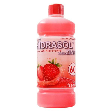 HIDRASOL 60 ZINC FRESA 500ML S.ORAL ICOM 