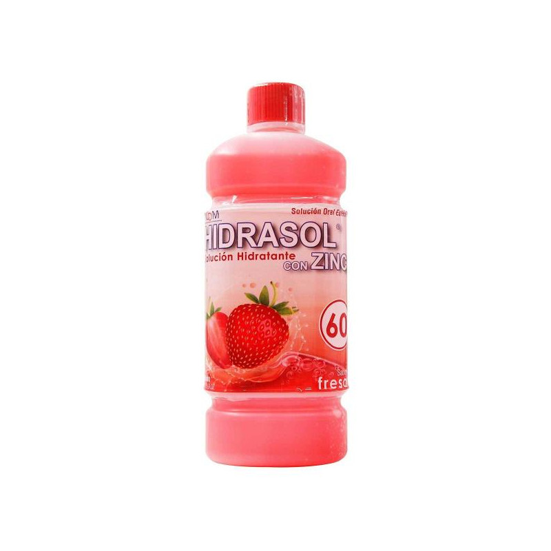 HIDRASOL 60 ZINC FRESA 500ML S.ORAL ICOM HIDRASOL 60 ZINC FRESA 500ML S.ORAL ICOM