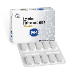 LOSARTAN HCT 100/25 MG 30 TBS MK