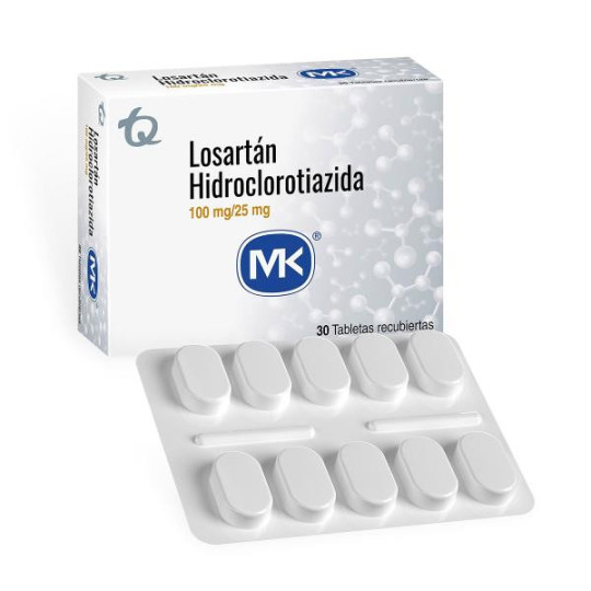 LOSARTAN HCT 100/25 MG 30 TBS MK LOSARTAN HCT 100/25 MG 30 TBS MK