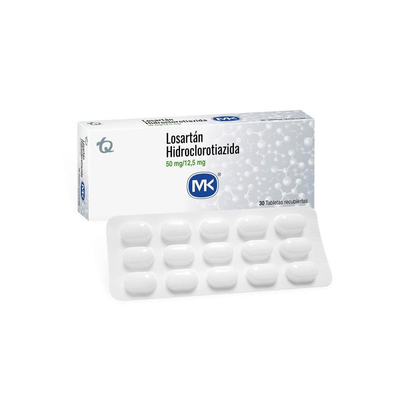 LOSARTAN HCT 50/12.5 MG 30 TBS MK
