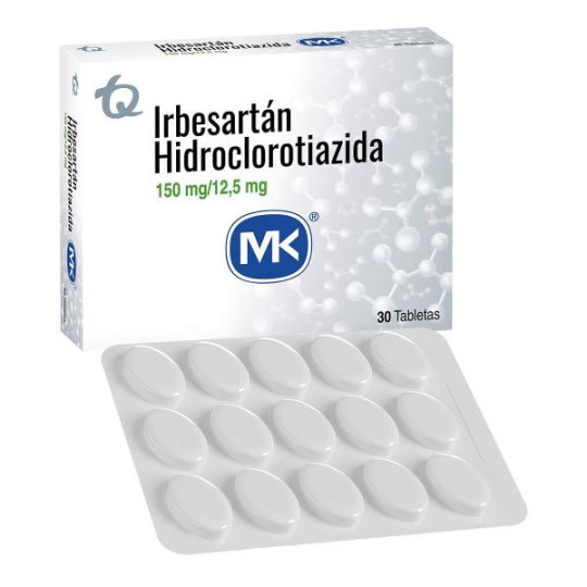 IRBESARTAN/HCL 150/12.5MG 30 TBS IRBESARTAN-HIDROCLOROTIAZI