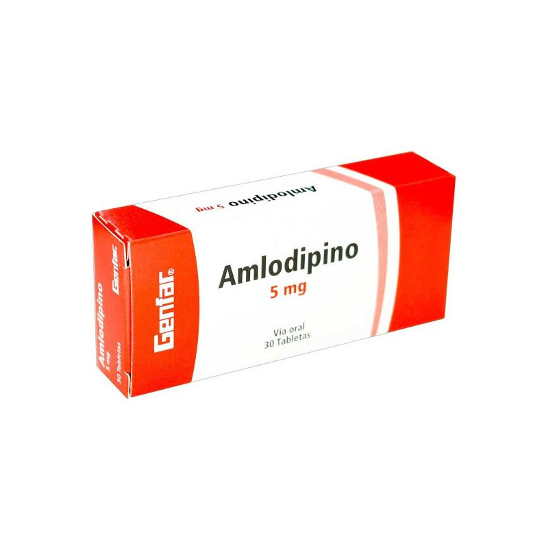 AMLODIPINO 5 MG 30 TBS GF