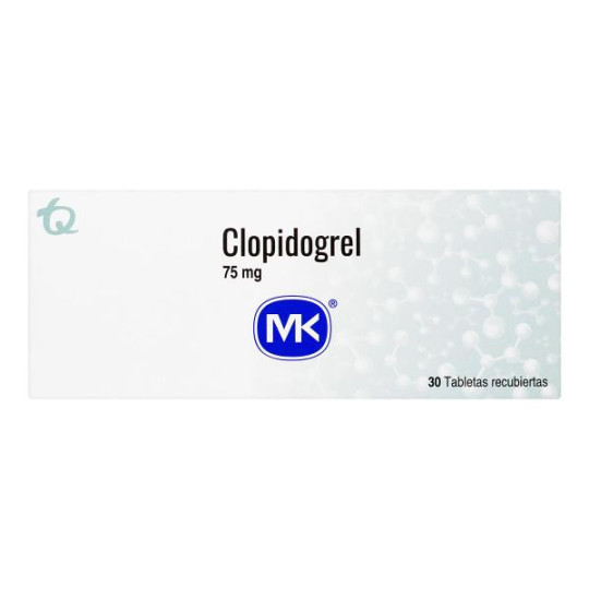 CLOPIDOGREL 75 MG 30 TABLETAS MK CLOPIDOGREL