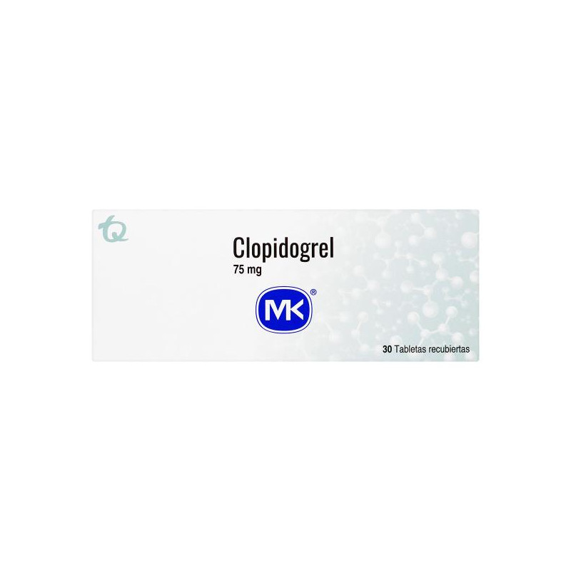 CLOPIDOGREL 75 MG 30 TABLETAS MK CLOPIDOGREL