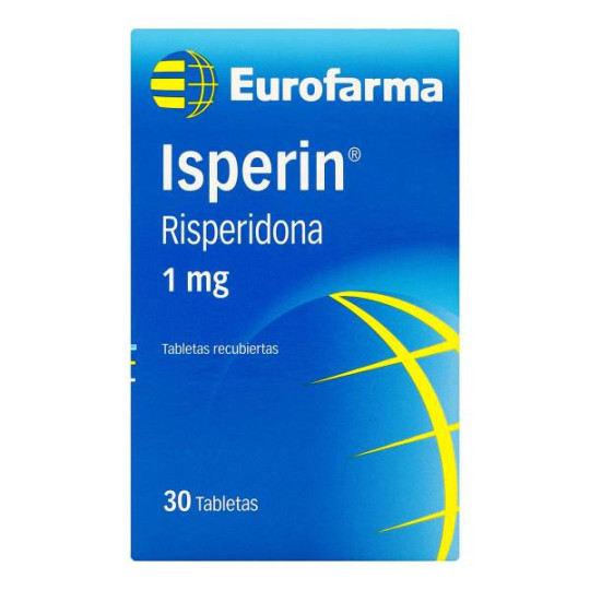 ISPERIN 1 MG 30 TABLETAS (M) RISPERIDONA