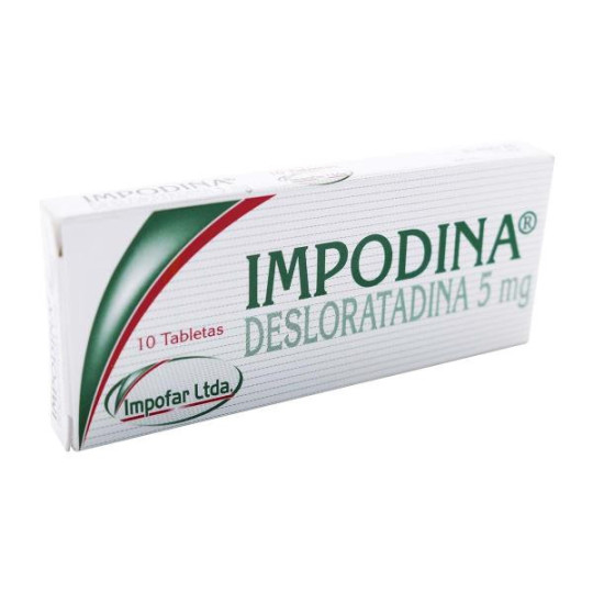 IMPODINA (DESLORATADINA 5 MG) 10 TBS IMPODINA (DESLORATADINA 5 MG) 10 TBS