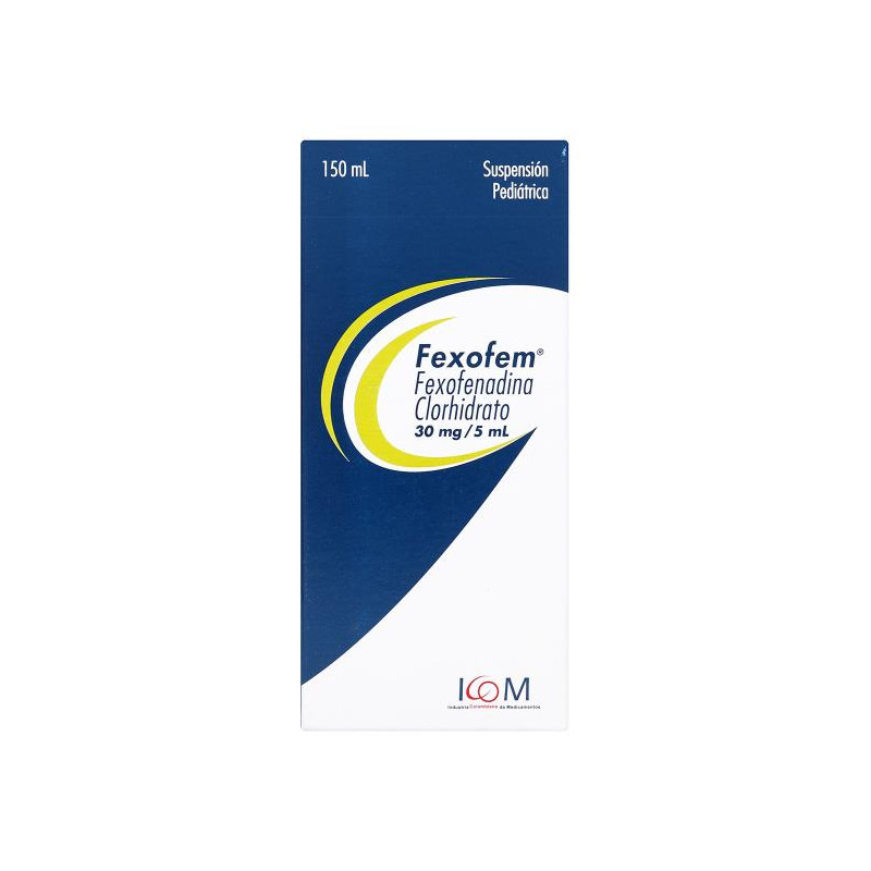 FEXOFEM SUSPENSION 30 MG 150 ML (PUMCV) FEXOFENADINA FEXOFEM SUSPENSION 30 MG 150 ML (PUMCV) FEXOFENADINA