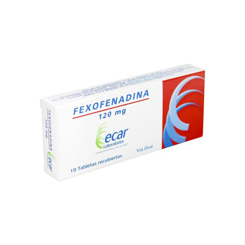 FEXOFENADINA 120 MG 10 TBS EC FEXOFENADINA 120 MG 10 TBS EC