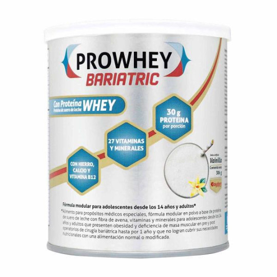 PROWHEY BARIATRIC VAINILLA 306 GR PROTEINAS Y CARBOHIDRATOS