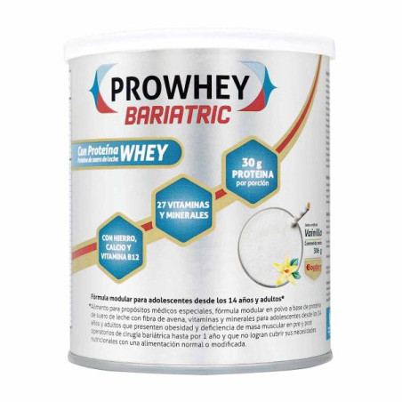 PROWHEY BARIATRIC VAINILLA 306 GR PROTEINAS Y CARBOHIDRATOS
