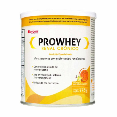 PROWHEY RENAL CRONICO VAIN.CARAMELO 378 G PROTEINAS Y CARBOH