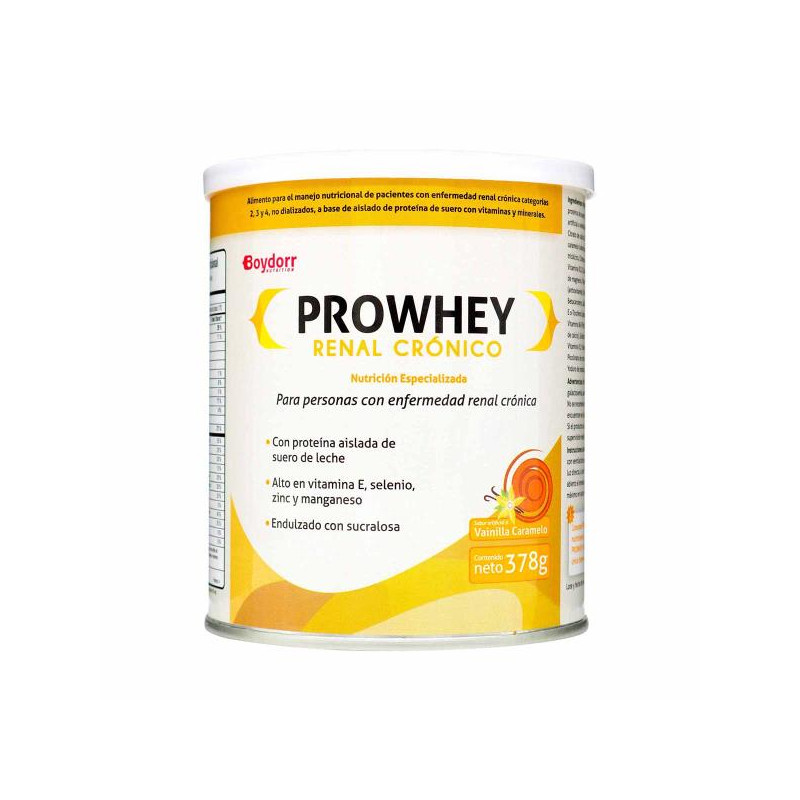 PROWHEY RENAL CRONICO VAIN.CARAMELO 378 G PROTEINAS Y CARBOH
