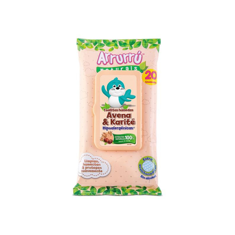TOALLITAS HUMEDAS ARRURRU AVENA 20UND 