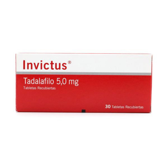 INVICTUS TADALAFILO 5 MG 30 TAB RECUB INVICTUS TADALAFILO 5 MG 30 TAB RECUB