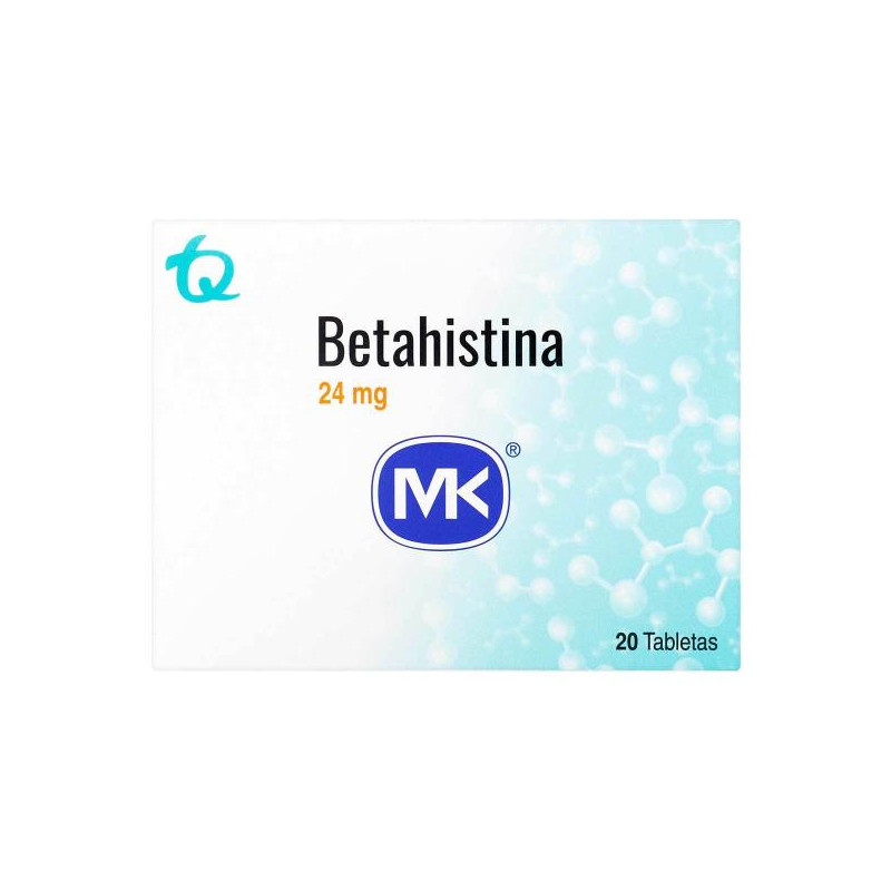 BETAHISTINA MK 24 MG 20 TBS