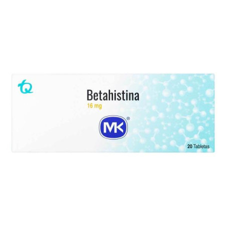 BETAHISTINA MK 16 MG 20 TBS