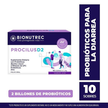PROCILUS PROBIOTICOS D2 10 SOBRES