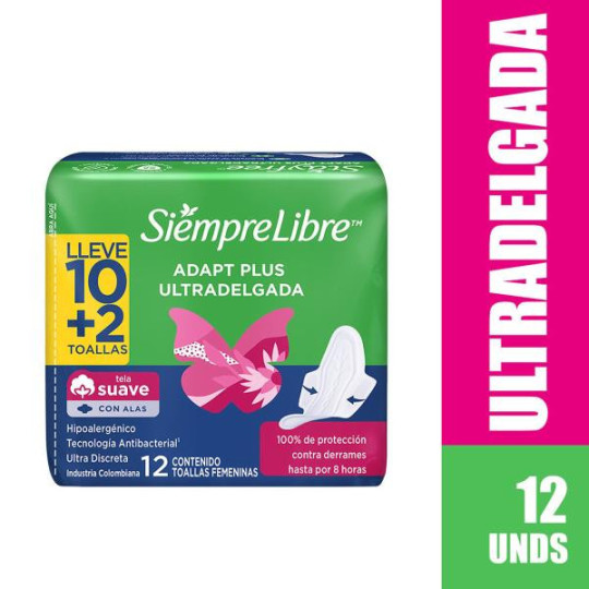 TOA.STAYFREE ULTRADELGADA VERDE LLE 10 2 
