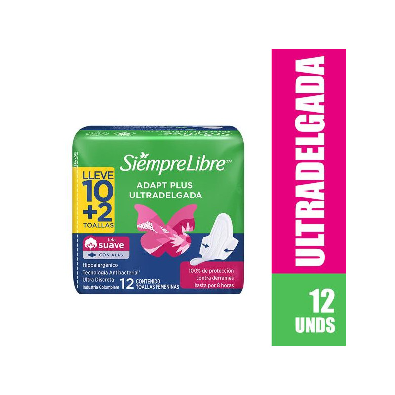 TOA.STAYFREE ULTRADELGADA VERDE LLE 10 2 