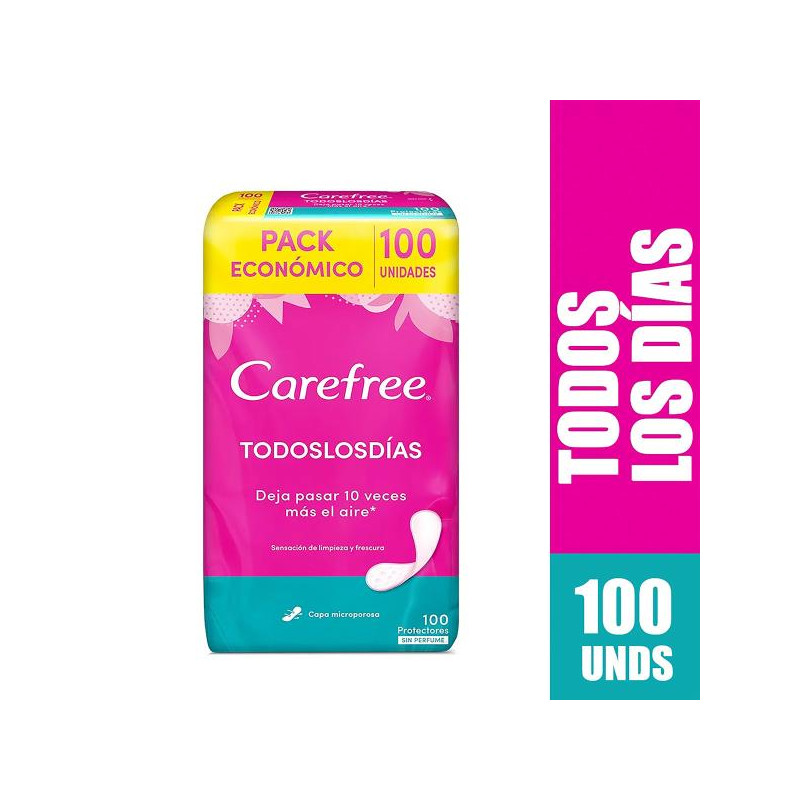 PROT.CAREFREE TODOS LOS DIAS 100 UND S.P 