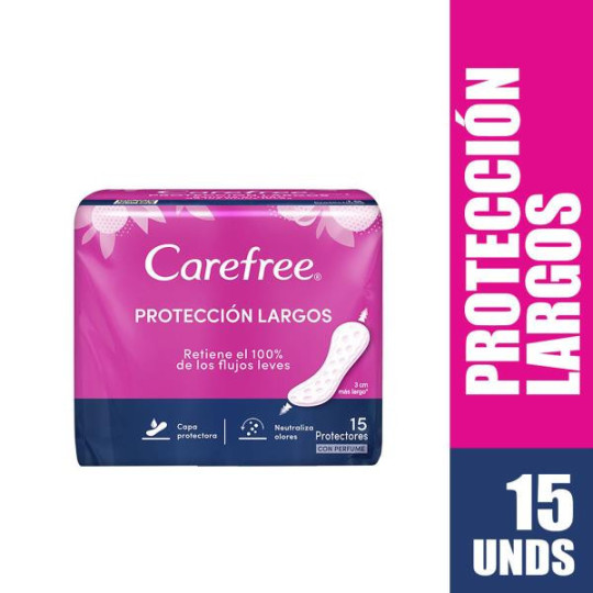 PROT.DIARIOS CAREFREE LARGOS 15 UND 