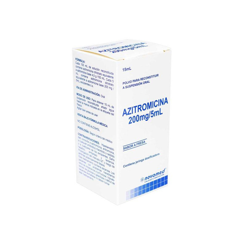 AZITROMICINA 200 MG/5ML SUSP.ORAL 15 ML NOVAMED AZITROMICINA 200 MG/5ML SUSP.ORAL 15 ML NOVAMED