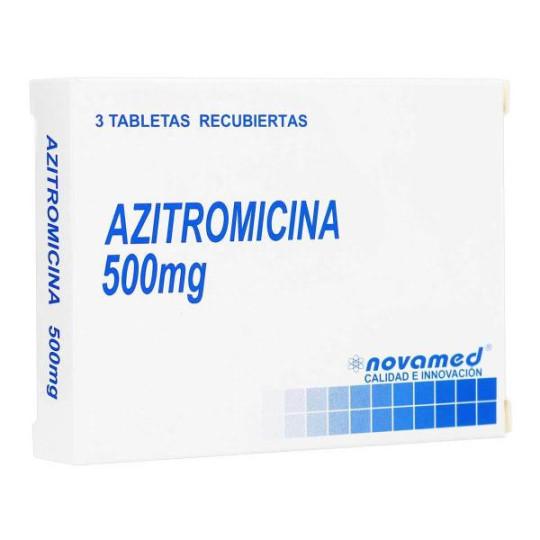 AZITROMICINA 500 MG 3 TABS NOVAMED AZITROMICINA 500 MG 3 TABS NOVAMED