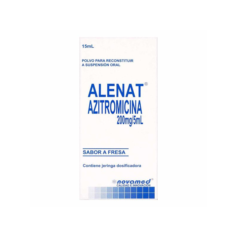 ALENAT(AZITROMICINA 4%)SUS.ORAL 15 ML ALENAT(AZITROMICINA 4%)SUS.ORAL 15 ML
