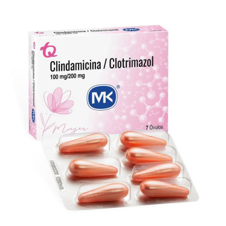 CLINDAMICINA CLOTRIM MK (100MG/200MG) 7 OVUL