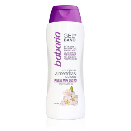 GEL BABARIA BANO ACEITE ALMENDRA 600 ML 