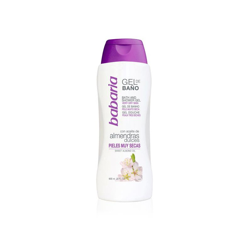 GEL BABARIA BANO ACEITE ALMENDRA 600 ML 