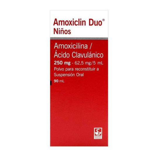AMOXICLIN DUO NINOS 250 MG POLVO 90 ML AMOXICLIN DUO NINOS 250 MG POLVO 90 ML