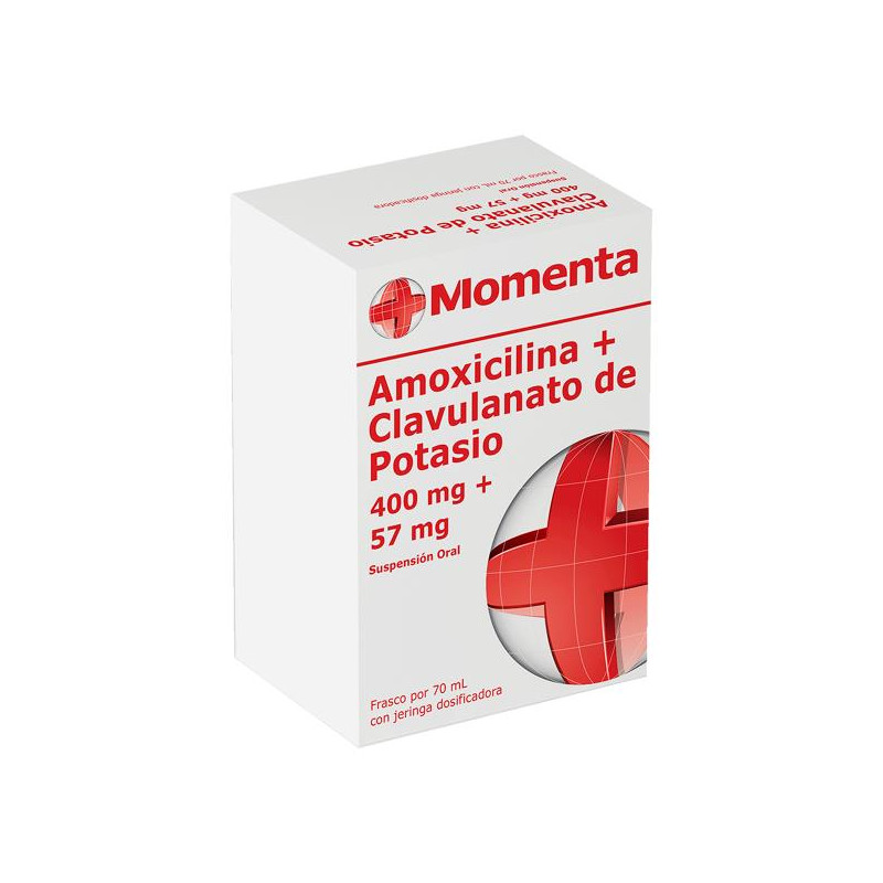 AMOXIC CLAVULANATO POT 400MG 57MG 70ML. MOMENTA