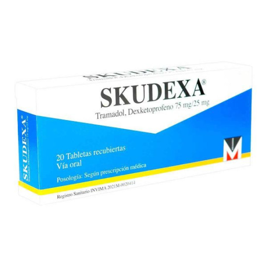 SKUDEXA 75/25 MG 20 TABLETAS