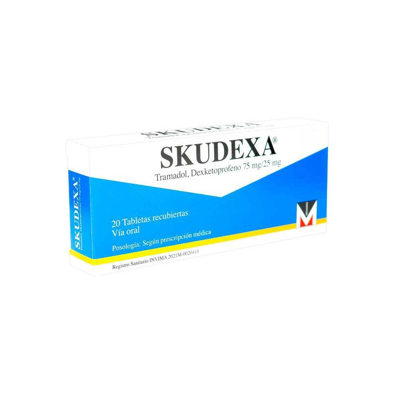 SKUDEXA 75/25 MG 20 TABLETAS