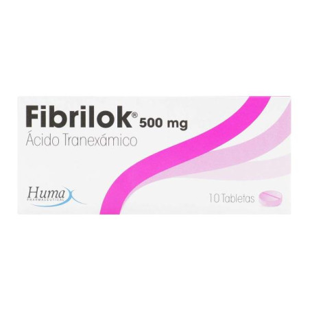 FIBRILOK 500MG 10 TAB ACIDO TRANEXAMICO
