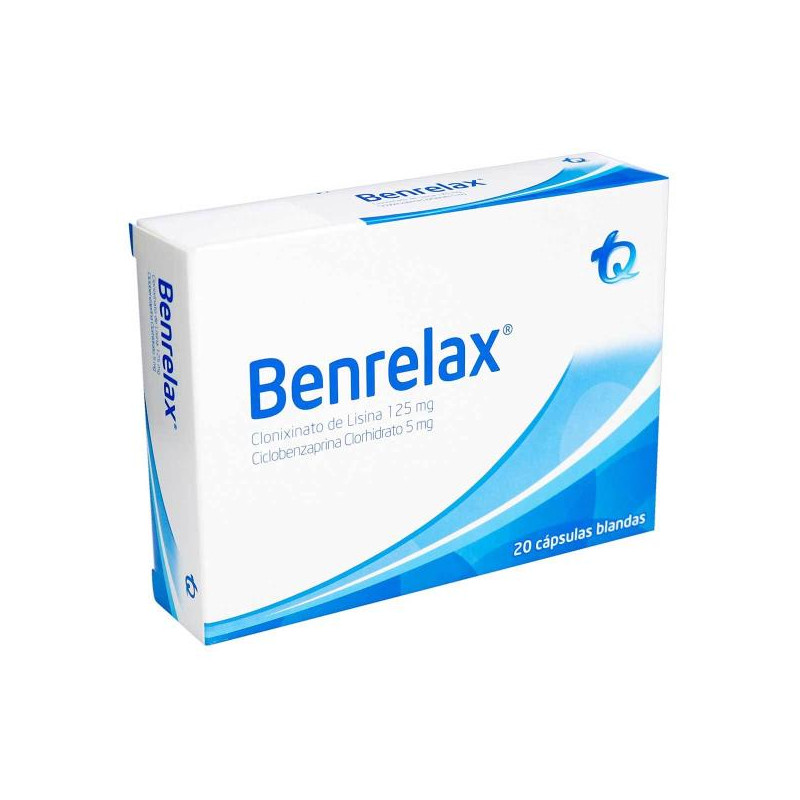 BENRELAX 125 MG/5 MG X 20 CAP